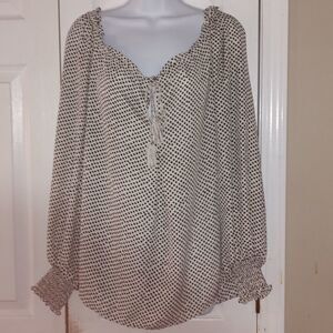 Max Studio over sized  printed blouse Sz L